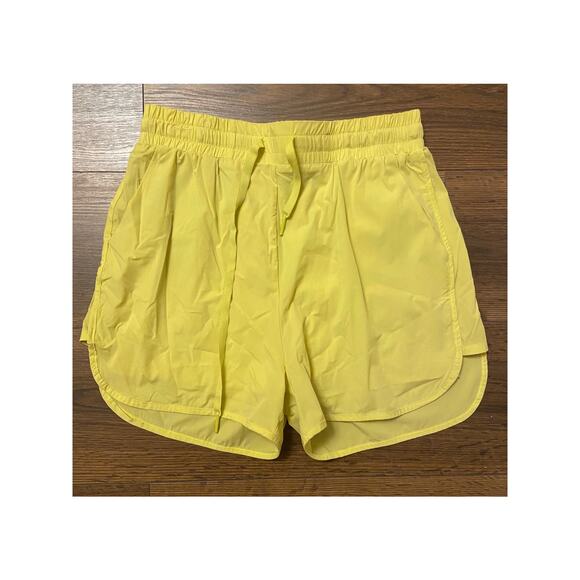 EUC BuffBunny high waisted lime neonish yellow green Tiki flo shorts sz: M - Picture 5 of 11